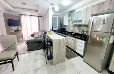 Apartamento mobiliado à venda, 2 quartos, 1 vaga, edifício ilha da madeira, bairro cordeiros, itajaí-sc