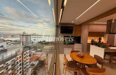 Apartamento com vista mar mobiliado à venda, 3 quartos, sendo 2 suítes, 2 vagas, ed. lotisa classic, bairro fazenda, itajaí-sc