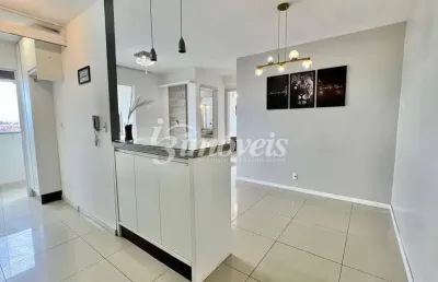 Apartamento semimobiliado para locação, 2 quartos, 1 vaga, edifício vila dos corais, bairro cidade nova, itajaí-sc