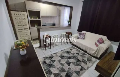 Apartamento mobiliado para locação, 1 quarto, 1 vaga, residencial leonardo da vinci, bairro centro, itajaí-sc