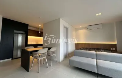 Apartamento loft para locação anual mobiliado, decorado, 1 vaga de garagem, edifício 4sete, no bairro centro, itajaí-sc