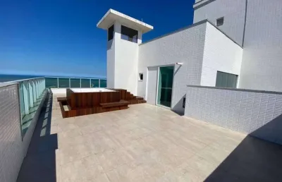 Cobertura duplex mobiliado à venda, com vista para o mar, 3 quartos sendo 3 suítes, 4 vagas, exclusive residence, bairro fazenda, itajaí-sc