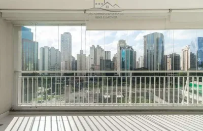 Apartamento de 1 dormitorio com piscina e academia no itaim bibi