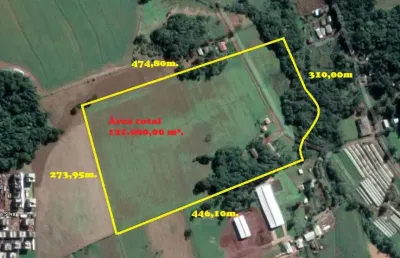 Terreno à venda na cabeceira da barragem, interior, chapecó por r$ 20.000.000