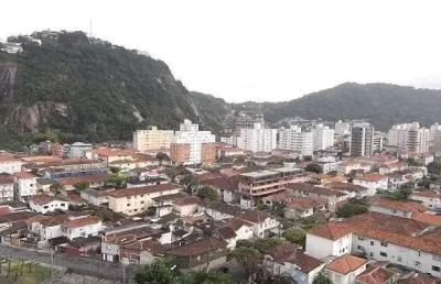 Apartamento para venda, varanda, andar alto e vista livre. bairro josé menino, santos-sp.