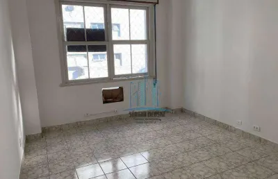 Vende-se amplo apartamento de 1 dormitório, à uma quadra da praia do gonzaga, santos.