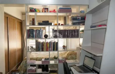 Apartamento studio semi-mobiliado no bairro passo da areia
