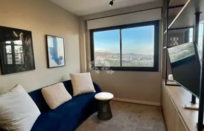 Apartamento mobiliado com 1 dormitório no bairro petrópolis