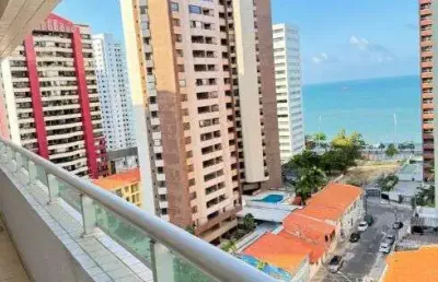 Lindo apartamento no mucuripe vista mar com 86 m² e duas suítes