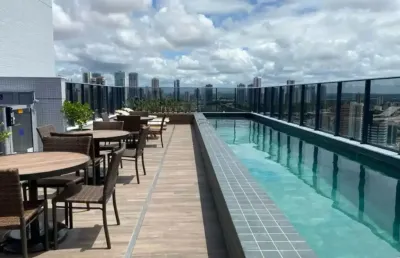 Flat com 1 quarto à venda na Rua Sidney Clemente Dore, Tambaú, João Pessoa