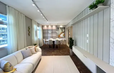 Vende apto reformado e decorado - semi mobiliado, (3 quartos) 1 suíte e 2 demi-suítes, 1 vaga