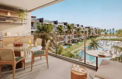Apartamento de luxo à venda em ipojuca, praia do cupe, com 3 quartos, 80m²