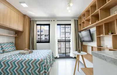 Kitnet / stúdio à venda na rua tibagi, 740, centro, curitiba, 22 m2 por r$ 355.000