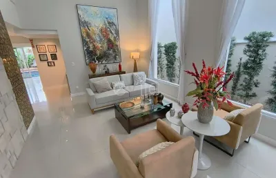 Casa em condomínio fechado com 3 quartos para alugar na avenida orlando tamiosso, 5, swiss park, campinas, 298 m2 por r$ 15.000