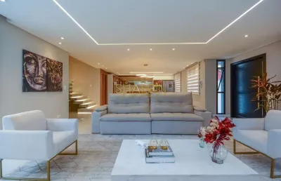 <p>casa alto padrão com design moderno em condomínio fechado.</p>