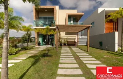 Casa com 3 quartos à venda na avenida vinte e oito de setembro, alphaville (abrantes), camaçari por r$ 1.100.000