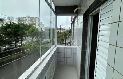 Apartamento à venda na avenida coronel joaquim montenegro, aparecida, santos - sp