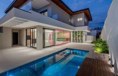 Maravilhoso  sobrado com 5 quartos, 560 m², à venda por r$ 6.800.000- parque villa dos pinheiros - indaiatuba/sp