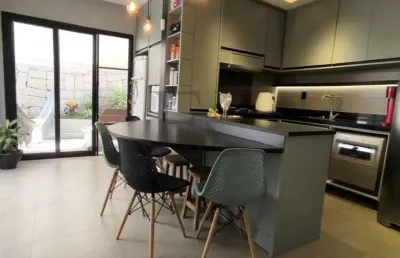 Casa em condomínio para venda em atibaia, chacara interlagos, 2 dormitórios, 2 suítes, 3 banheiros, 2 vagas