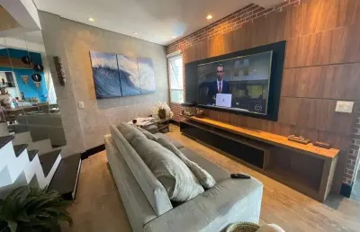 Lindo apartamento duplex à venda condomínio omni residence parque monte líbano, mogi das cruzes