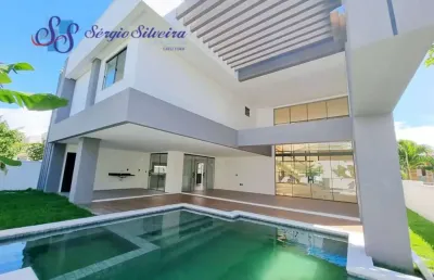 Belíssima casa alto padrão no alphaville fortaleza com 5 suítes