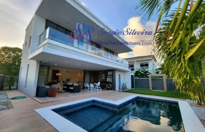 Belíssima casa com 4 suítes e piscina com hidro no alphaville fortaleza.