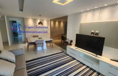 Apartamento térreo e mobiliado no porto das dunas com 3 suítes