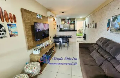 Apartamento mobiliado no mediterranée com 2 suítes - porto das dunas.