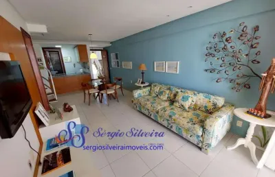 Linda cobertura duplex vista mar no portamaris resort