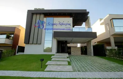 Belíssima casa com 5 suítes no alphaville fortaleza.