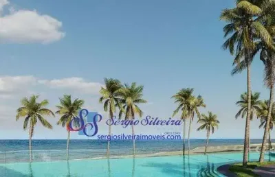 Apartamento com lazer completo em condomínio pé na areia!