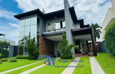 Belíssima casa toda mobiliada no alphaville fortaleza com 4 suítes