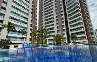 Apartamento com 4 suítes e lazer completo no guararapes