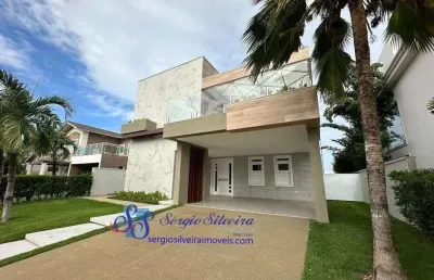 Casa espetacular no alphaville fortaleza com 4 suítes e lazer completo.