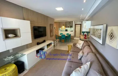 Apartamento térreo, mobiliado e com 3 suítes no porto das dunas.