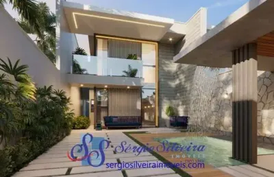Casa duplex e nascente com 4 suítes e varanda gourmet.