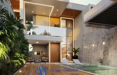 Casa duplex de alto padrão com 4 suítes em eusébio.