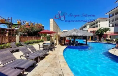 Apartamento com 3 quartos e mobiliado no wellness beach park - porto das dunas.