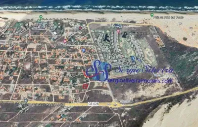 Terreno de esquina com vista para o mar no porto das dunas.