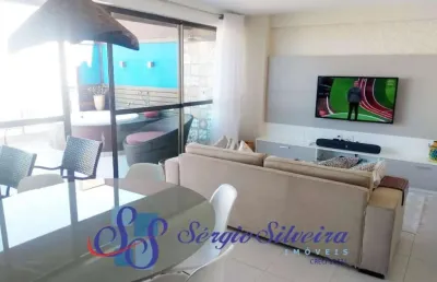 Cobertura duplex mobiliada no mediterranée residence no porto das dunas com 3 suítes