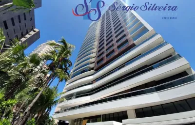 Apartamento de alto padrão com vista mar no ed. palmares no meireles com 4 suítes