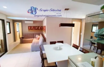 Apartamento mobiliado no porto das dunas com 3 suítes 2 vagas