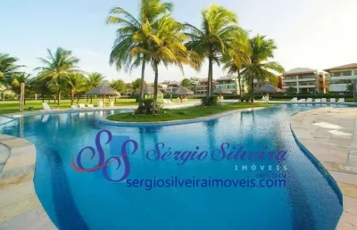 Apartamento no aquaville resort porto das dunas com 2 suítes, lazer completo