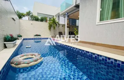 Casa de alto padrão com 4 quartos sendo 3 suítes - piscina e área gourmt