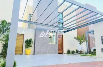 Casa com 3 suítes área gourmet completa (porteira fechada)