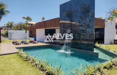Casa de alto padrão com 4 suítes  vista mar em vilas do atlántico