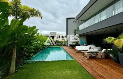 Casa de alto padrão mobiliada com 5 suítes master piscina e área gourmet