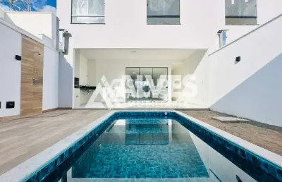 Casa com 3 suítes piscina e área gourmet completa no bairro sim
