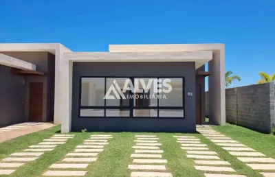 Casa com 3 quartos  sendo 1 suíte condomínio mangata no bairro sim