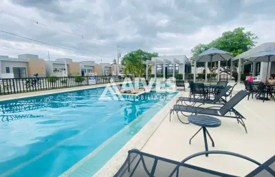 Haus residence casa com 2 quartos sendo 1 suíte em condomínio club